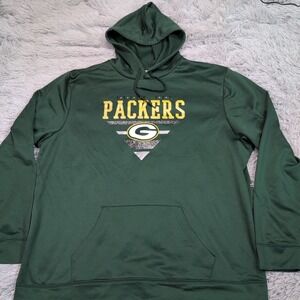 Green Bay Packers Sweatshirt Mens 2XL Green Football NFL Logo Team Apparel